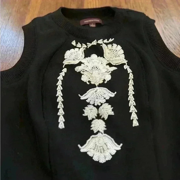 REVOLVE Marchesa Voyage Embroidered Tank Dress Asymmetrical Drop Waist Size 2 - Picture 4 of 12